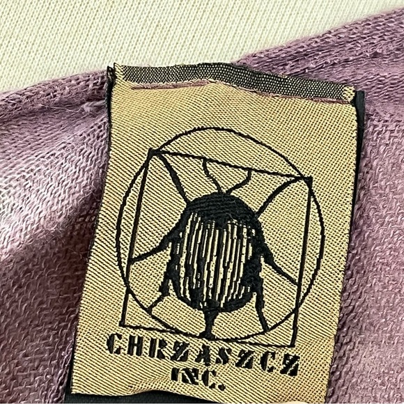 CHRZASZCZ by Maria Wojtowicz O/S Shibori Linen 0018 Duster cap shawl wrap - Picture 6 of 8